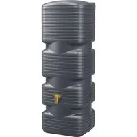 4rain Wassertank 4rain Wandtank Quadro mit Deckel & Auslaufhahn 170