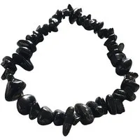 Steinfixx® Armband Turmalin (Schörl) Splitterarmband, Naturstein-Armband (AAA-Qualität aus Brasilien, 1-tlg., 18 cm Umfang), 100 % echt, Handarbeit
