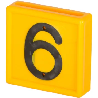 Kerbl Nummernblock, 1-stellig 10er Pack gelb gelb - 208486