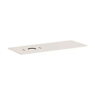 hansgrohe Xilesa E Konsole 54278780 1375x550mm, ohne Hahnloch, Ausschnitt links, sandbeige matt