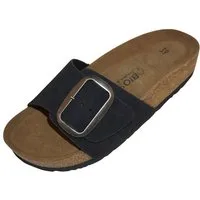 Biosoft Comfort & Easy Walk Biosoft Flache Sandalen Damen Sommer Leder Optik Größe 37 - 43 Hurdy Sandale