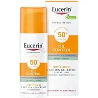 Eucerin Sonnenschutzcreme Oil Control Face Sun Gel-Creme LSF 50+, Verhindert ein klebriges Hautgefühl beim Auftragen