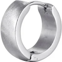 Firetti Single-Creole Schmuck Geschenk Edelstahl Ohrschmuck Ohrring Ice Scratch