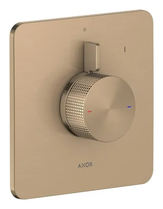 Hansgrohe Brausemischer Unterputz AXOR Citterio C Cubic cut brushed bronze , 49651140 49651140