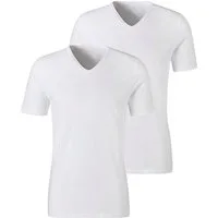 H.I.S Unterziehshirt (2-St) mit V-Ausschnitt und kleinem Logo, Unterhemd, T-Shirt