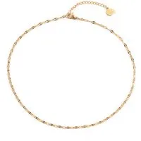 Hey Happiness Choker Rolo Kette Damen, Kurze Edelstahl Halskette ohne Anhänger, wasserfest