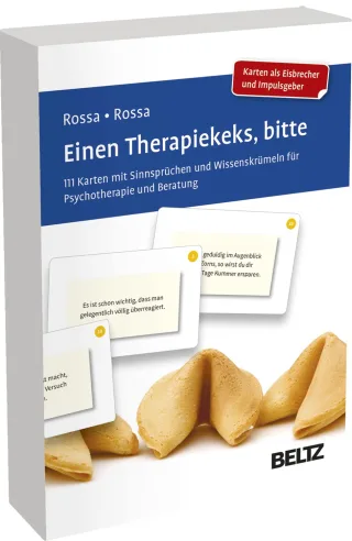 Einen Therapiekeks bitte: 111 Karten mit Sinnsprüchen und Wissenskrümeln für Psychotherapie und Beratung. Mit 12-seitigem Booklet in stabiler Box. Kartenformat 59 x 92 cm (Beltz Therapiekarten)