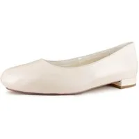 White Lady 898 offwhite Leder - Ballerina Brautschuhe Ballerina