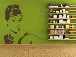 Wandtattoo "Audrey Hepburn aufkleber"