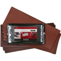 kwb Schleifpapier kwb Handschleifer-Set, 2-teilig inkl. Schleifklotz mit Klemmvorichtung, Handschleifer-Set, 2-teilig inkl. Schleifklotz mit Klemmvorichtung und