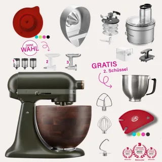DESIGN EDITION: KitchenAid Artisan 4,7 Liter Spar-Set mit Food...