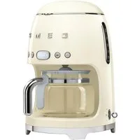 Smeg Filterkaffeemaschine DCF02CREU, Papierfilter 1x4, inkl. Permanentfilter