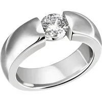 Firetti Fingerring Schmuck Geschenk Silber 925 Silberring Ring Spannring-Optik glitzernd, mit Zirkonia (synth)