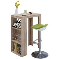 VCM Bartisch Holz Bartisch Tresen Stehtisch Bistrotisch Oktola, 110x80x50cm Tresen
