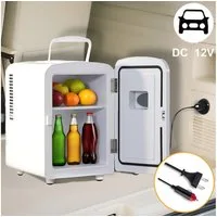 Nettlife Kühlbox 4L Klein Kühlschränke Mini Fridge 12V Leise 24T x 17,5B x 20,5H cm, Geeignet für Getränke Kosmetik Essen