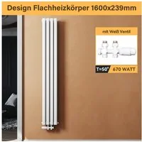 SONNI Badheizkörper Heizkörper Design Röhren Heizung modern, Weiß