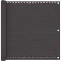 vidaXL Balkonsichtschutz Balkonsichtschutz Anthrazit 90 x 700 cm HDPE und Aluminium (1-St)