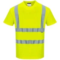 Portwest T-Shirt Portwest Warnschutz-Kurzarmshirt Baumwolle S170