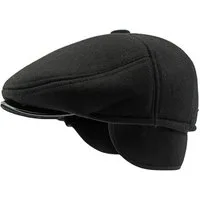 Sporty Flat Cap Winter - warme Schirmmütze mit Ohrenklappen - Herren Schiebermütze