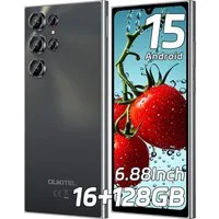 OUKITEL C61 16GB RAM+128GB ROM/TF 1TB, Android 15 Smartphone (17,47 cm/6.88 Zoll, 128 GB Speicherplatz, 13 MP Kamera, 13MP+5MP, Dual SIM 4G, Simlockfreie Handys, OTG, GPS)