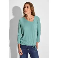 CECIL 3/4-Arm-Shirt aus softem Materialmix