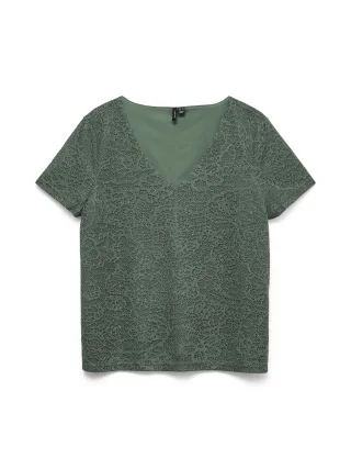 VERO MODA - VMJULIE SS V-NECK TOP JRS - Gr. - S