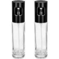 WENKO Ölspender Modell Nevo, (Set, 2-tlg), Sprüher für Öl & Essig, Sprühkopf aus rostfreiem Edelstahl, je 100 ml