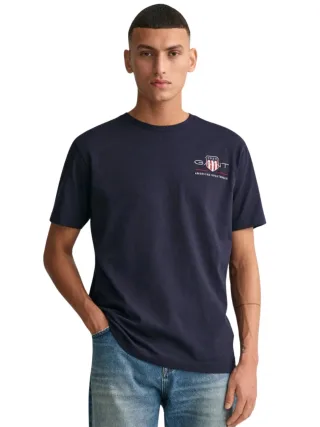 Gant | Herren T-Shirt mit besticktem Archiv-Schild