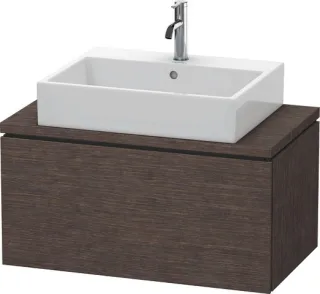 Duravit L-Cube Konsolenwaschtischunterbau wandhängend Eiche dunkel gebürstet Matt 820x477x400 mm - L LC580207272