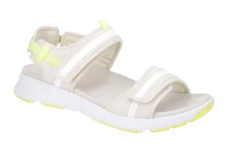 Legero Damen Sandale LIBERTY 2-000254-4300 Beige Textil Weich Gepolstert