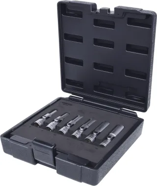 KS Tools 3/8" Glühkerzen-Gelenknuss-Satz, kurz, 6-tlg - 500.7300