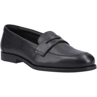 Pod Islay Mädchenschwarze Slipper Aus Leder