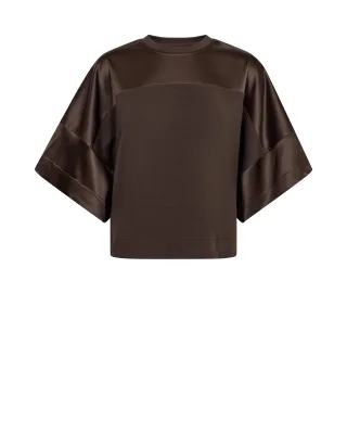 MOS MOSH - MMLela O-SS Satin Sweatshirt - Gr. - M