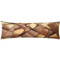 Heubergshop Seitenschläferkissenbezug, (1 Stück), Seersucker 40x145cm 100% Baumwolle Schoko-Design in Braun (183/1)