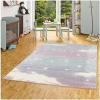 Pergamon Kinderteppich Kinder Teppich Maui Kids Wolkenhimmel, Rechteckig, Höhe: 13 mm