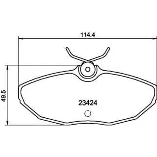 Hella Bremsbel?ge hinten Ford Thunderbird Jaguar S-Type Xj