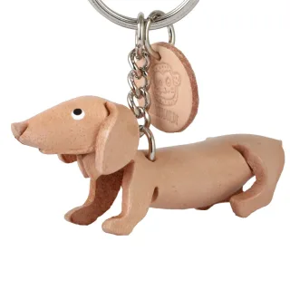 Dackel Hund Schl?sselanh?nger aus Leder