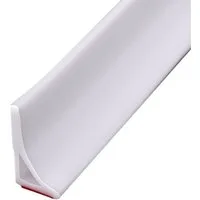 Agger Abschlussleiste Dusche Schwallschutzleiste Selbstklebend Schwallschutz Wasserstop, Breite 1,8 cm * Höhe 3 cm, Silikon asserstopper Schwallschutz für Küchen Bäder Waschbecken
