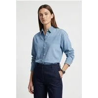 Calvin Klein Jeans Jeansbluse OVERSIZED SHIRT VINTAGE BELL Oversize fit mit Rundhalsausschnitt