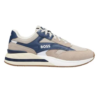 Boss - "Kurt Runn" Sneaker für Herren, Leder (Beige)