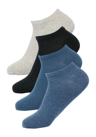 s.Oliver - Sneakersocken blau/grau/schwarz - Gr. - 44.5