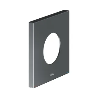 Keuco Wandrosette EHM IXMO 59551, eckig, 105x105 mm, Schwarzchrom geb., 59551130092 59551130092