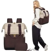 Mutig Rucksack Rucksakck Damen 16 Zoll,Diebstahlsicher Cityrucksack Wasserdicht (Laptop Schulrucksack Tagesrucksäcke Handtasche 2 in 1, Schultasche Teenager, Backpack Women, Elegant modische, große Kapazität), für Damen und Herren,College,Reisen, Bus