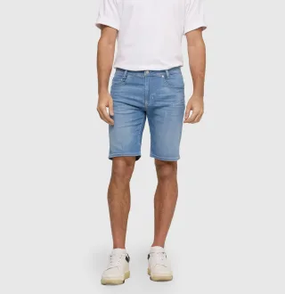 MAC - MAC JEANS - Arne Bermuda, Light Cross Denim blau - Gr. - 32
