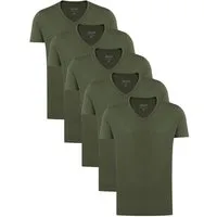 Yazubi T-Shirt modisches Shirt Mythic (Spar-Set, 5er-Pack) bequemes T-shirt mit V-Ausschnitt