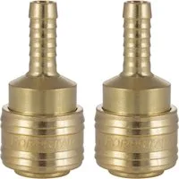 Poppstar Schlauchtülle Schnellkupplung Druckluft NW 7,2 mit Schlauchtülle LW 8 mm, (2-tlg), Pneumatik-Zubehör für Druckluftanschluss