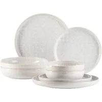MÄSER Kombiservice Geschirr-Set, Service Traditional Tiles (8-tlg), 2 Personen, Steinzeug, kunstvolle Ornamente, 8 Teile, für 2 Personen
