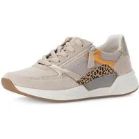 rollingsoft Keilsneaker, Freizeitschuh, Halbschuh, Schnürschuh mit Kontrastbesätzen, G-Weite