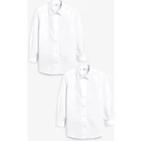 Next Businesshemd Business-Hemden Slim Fit (3-17 J), 2er-Pack (1-tlg)