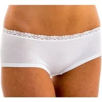 HERMKO Panty 5790 Panty mit Spitzen, Bio-Baumwolle/Elastan, keine Gummiabschlüsse